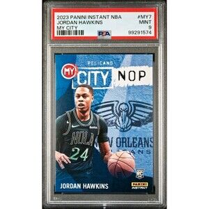 Jordan Hawkins 2023 Panini MyCity Rookie NBA #MY-7 Basketball Card PSA 9 Mint
